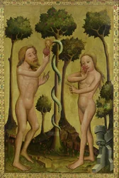 The Fall, detail from the Grabow Altarpiece, 1379-83